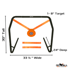 High Caliber Steel Rifle Gong & Stand
