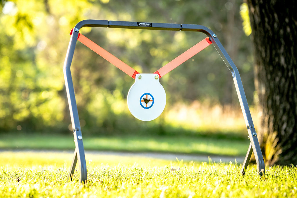 High Caliber Steel Rifle Gong & Stand