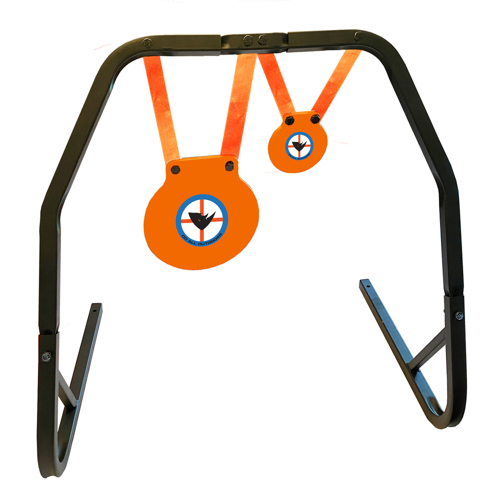 High Caliber 2-Target Steel Gong Stand
