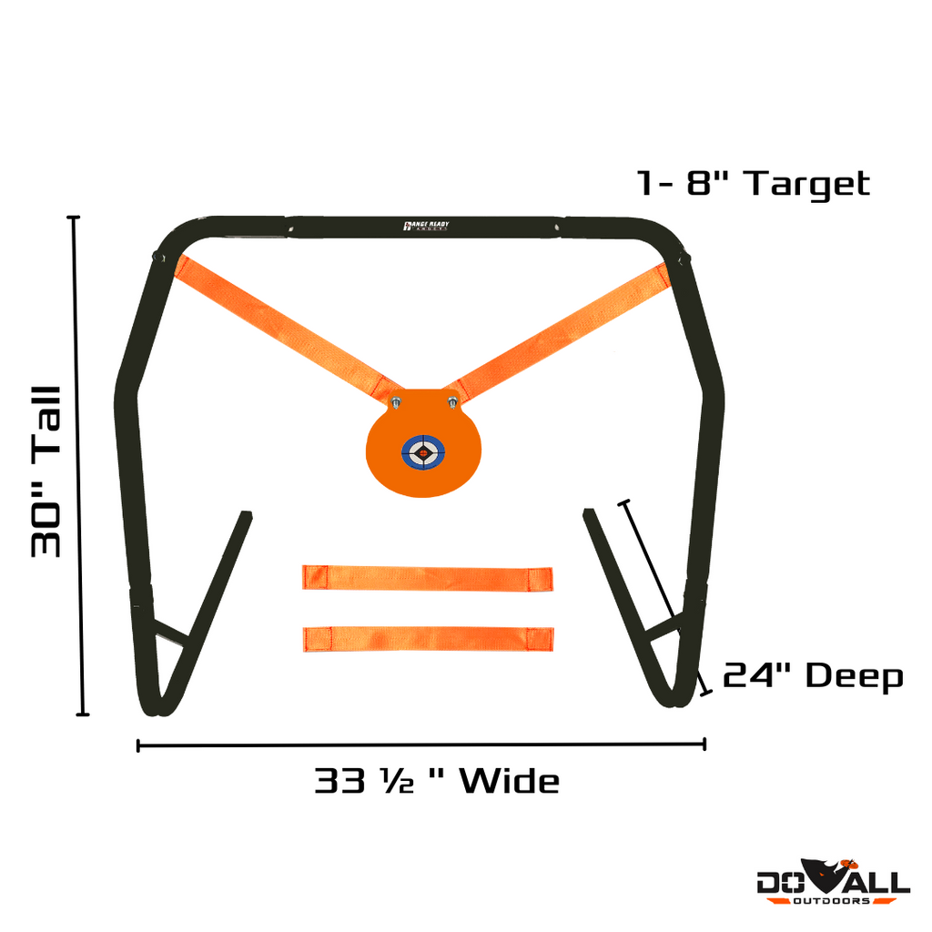 High Caliber Steel Rifle Gong & Stand