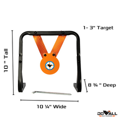 Pellet Gun Mini Gong with Stand
