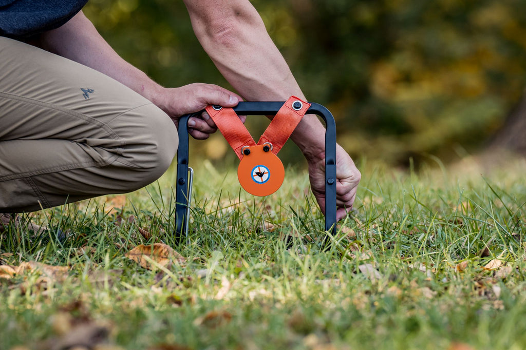 Pellet Gun Mini Gong with Stand