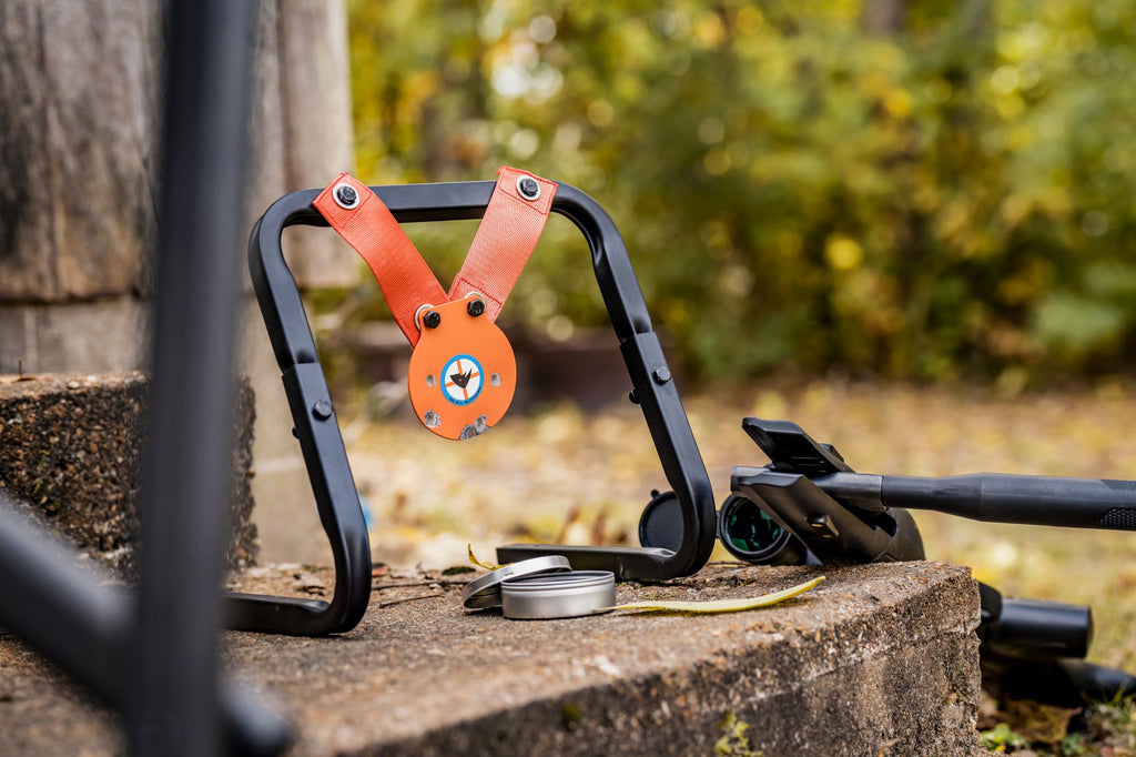 Pellet Gun Mini Gong with Stand